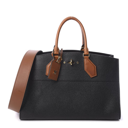Louis Vuitton Calfskin City Steamer EW Black Gold 1 of 10
