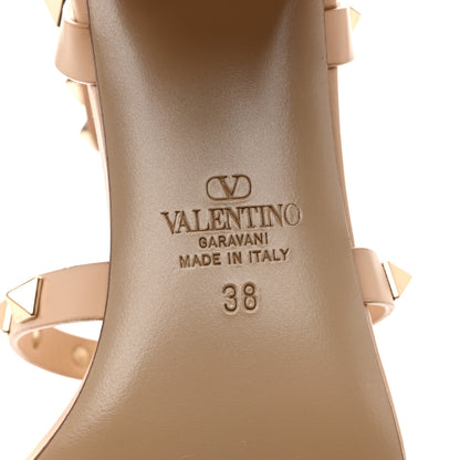 Valentino Garavani Calfskin Rockstud 60mm City Sandals 38 Sabbia 8 of 9