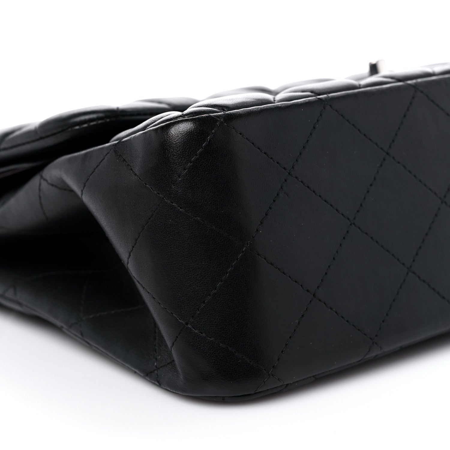 Chanel Lambskin Quilted Jumbo Double Flap Black 8 of 11