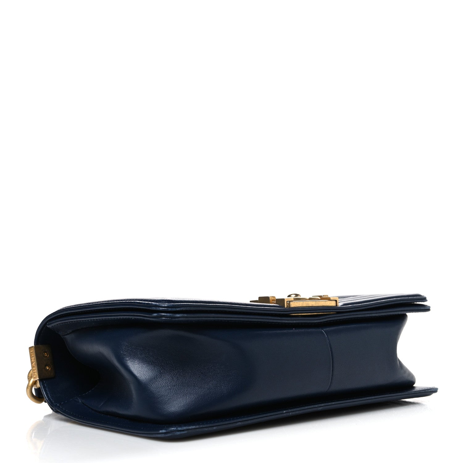 Chanel Lambskin Quilted Medium Boy Flap Dark Navy 4 of 10