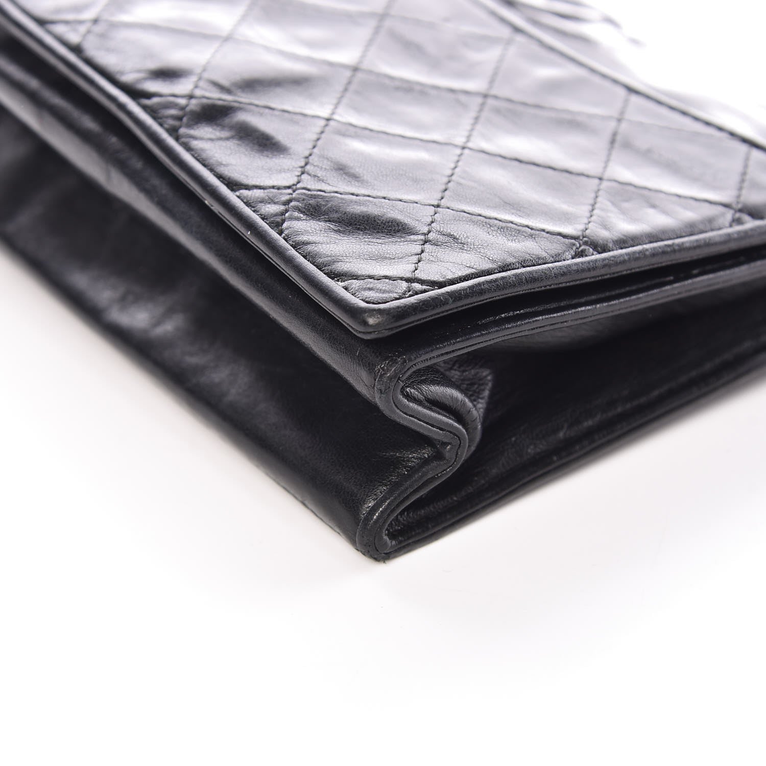 Chanel Lambskin Quilted CC Small Single Flap Black 14 of 16