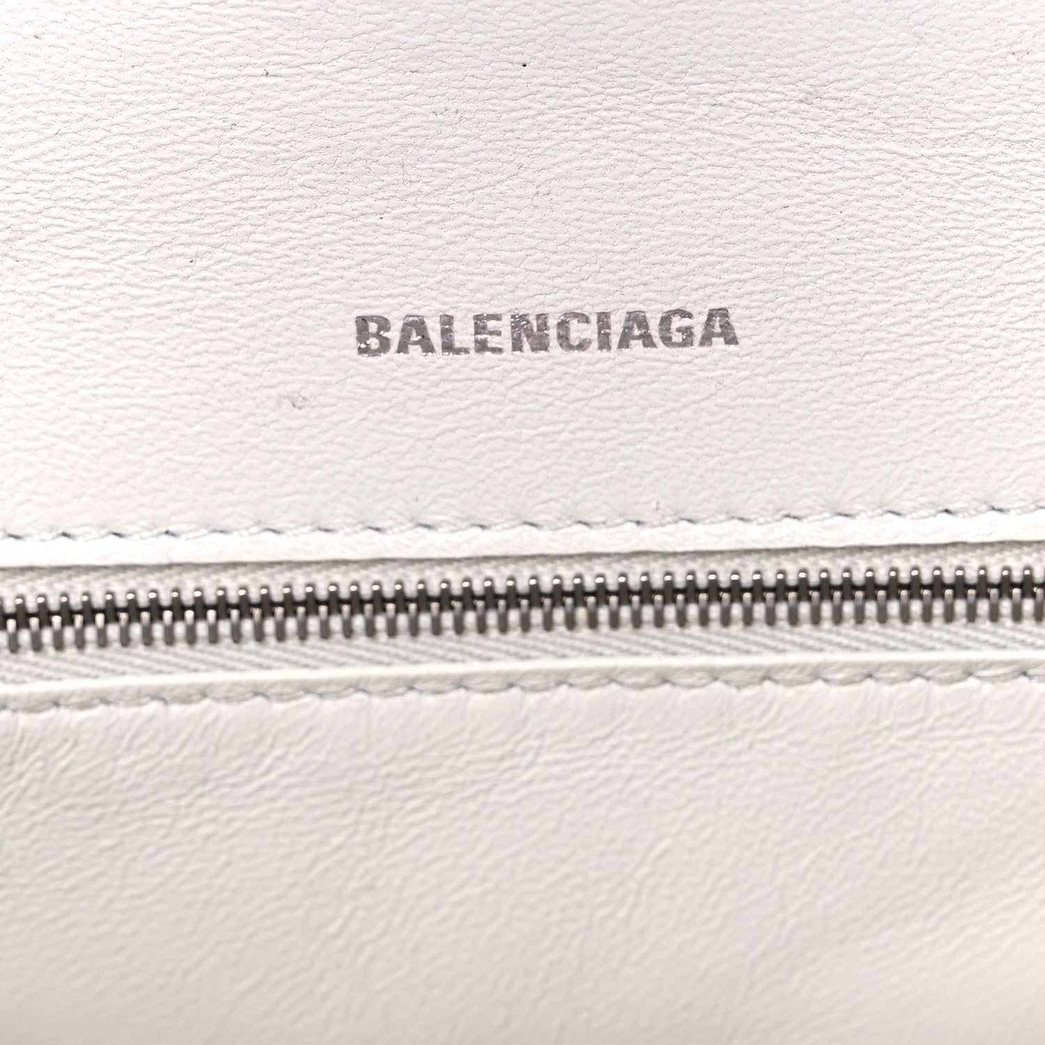 Balenciaga Grained Calfskin Small Hourglass Top Handle Bag White 6 of 24