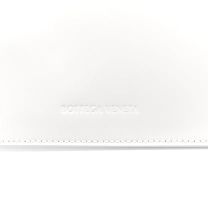 Bottega Veneta Brushed Calfskin Cradle Fold Over Shoulder Bag White Parakeet 6 of 11