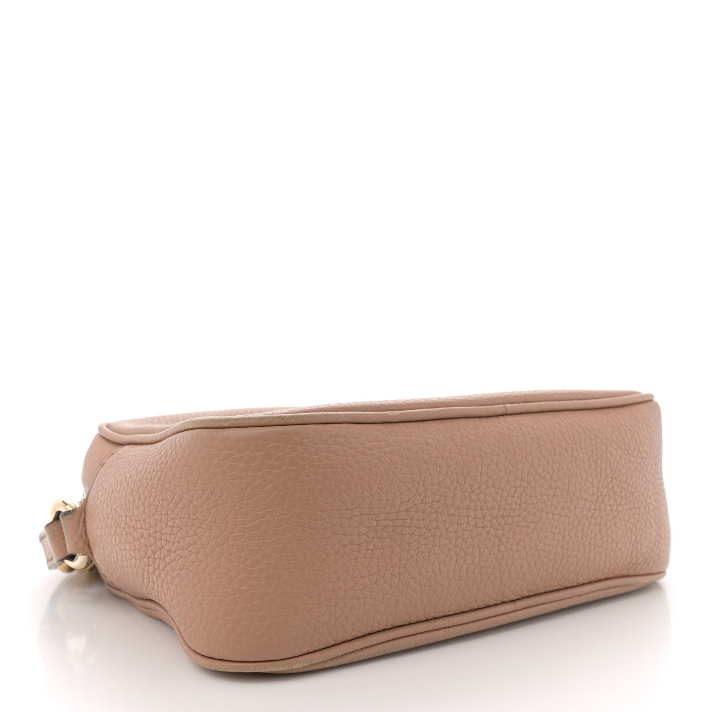 Pebbled Calfskin Small Soho Disco Bag Camelia