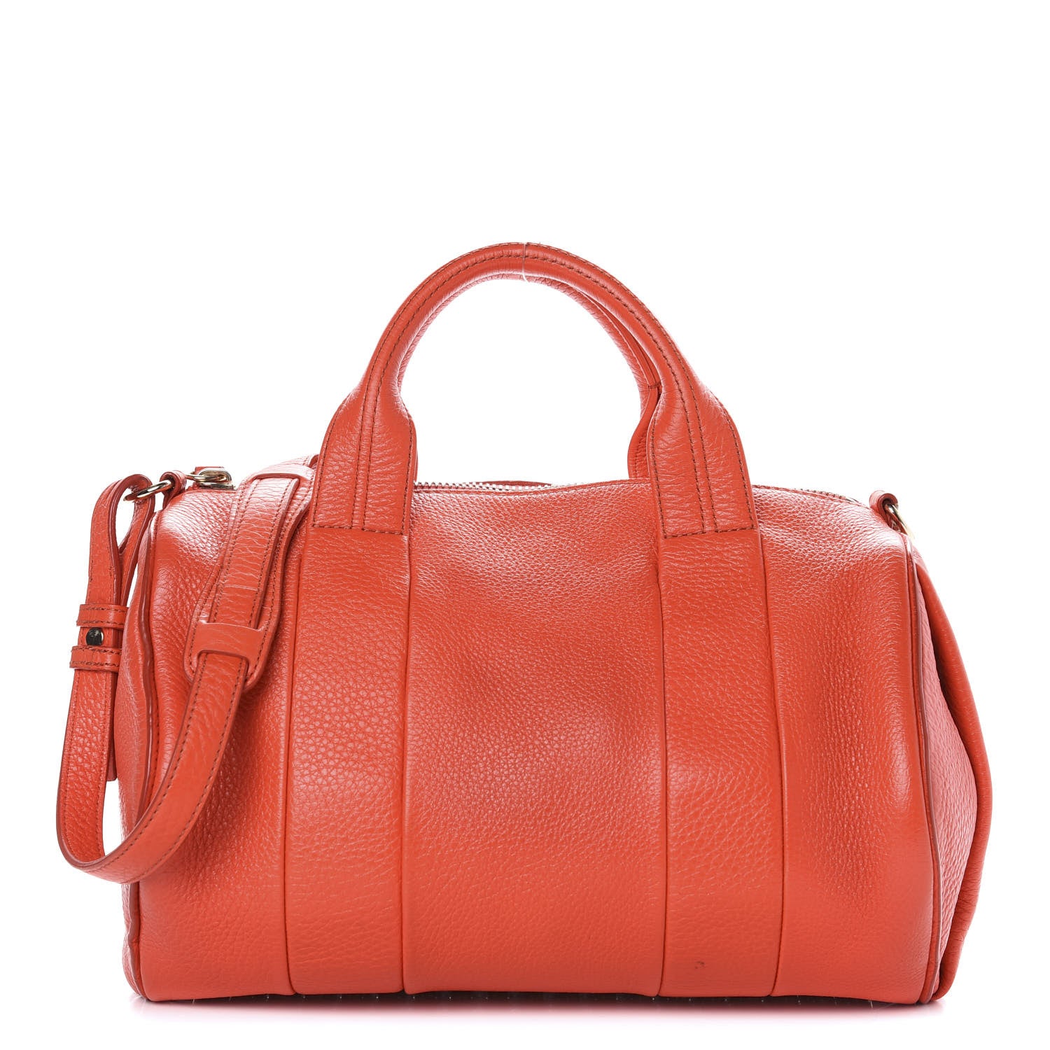 Alexander Wang Pebbled Lambskin Rocco Tangerine Pale Gold Hardware 1 of 11