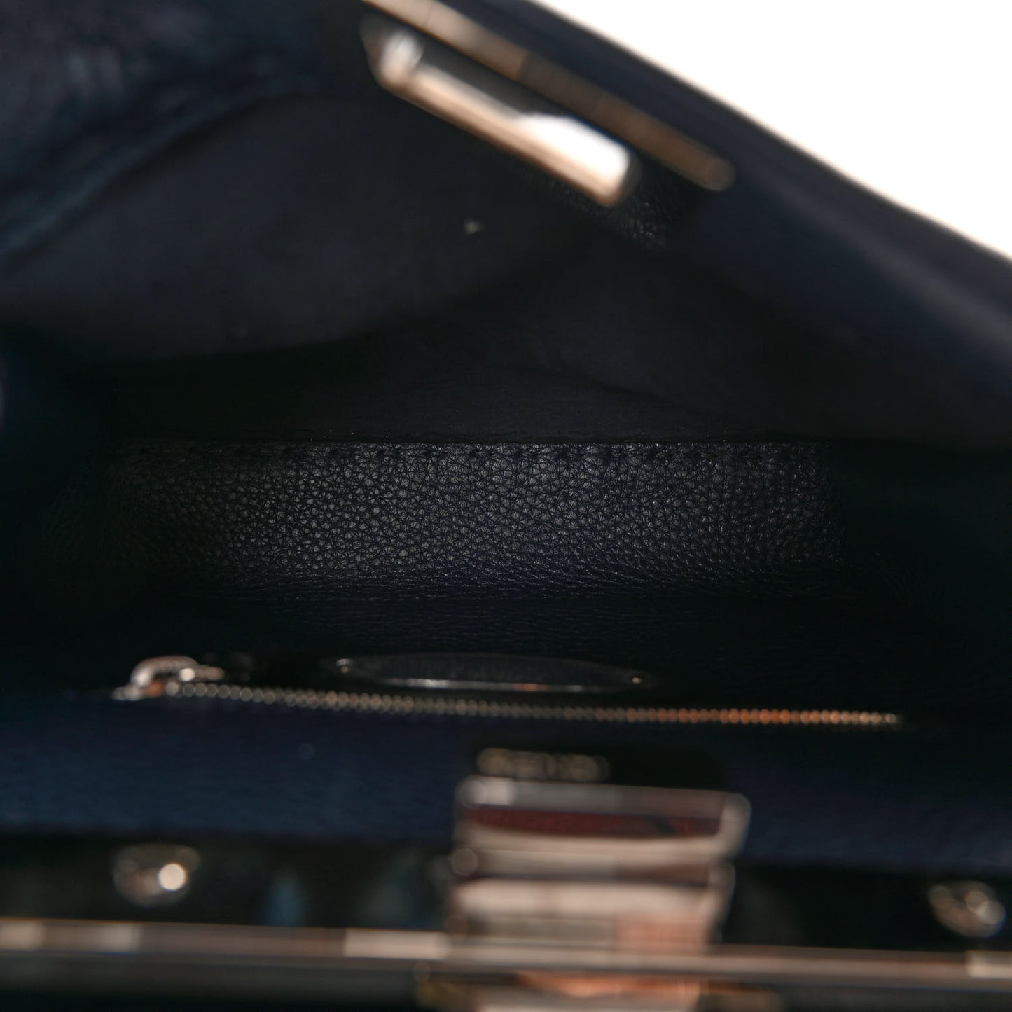 Cuoio Romano Selleria Elaphe Lace Up Mini Peekaboo Iconic Satchel Blue Notte Natural