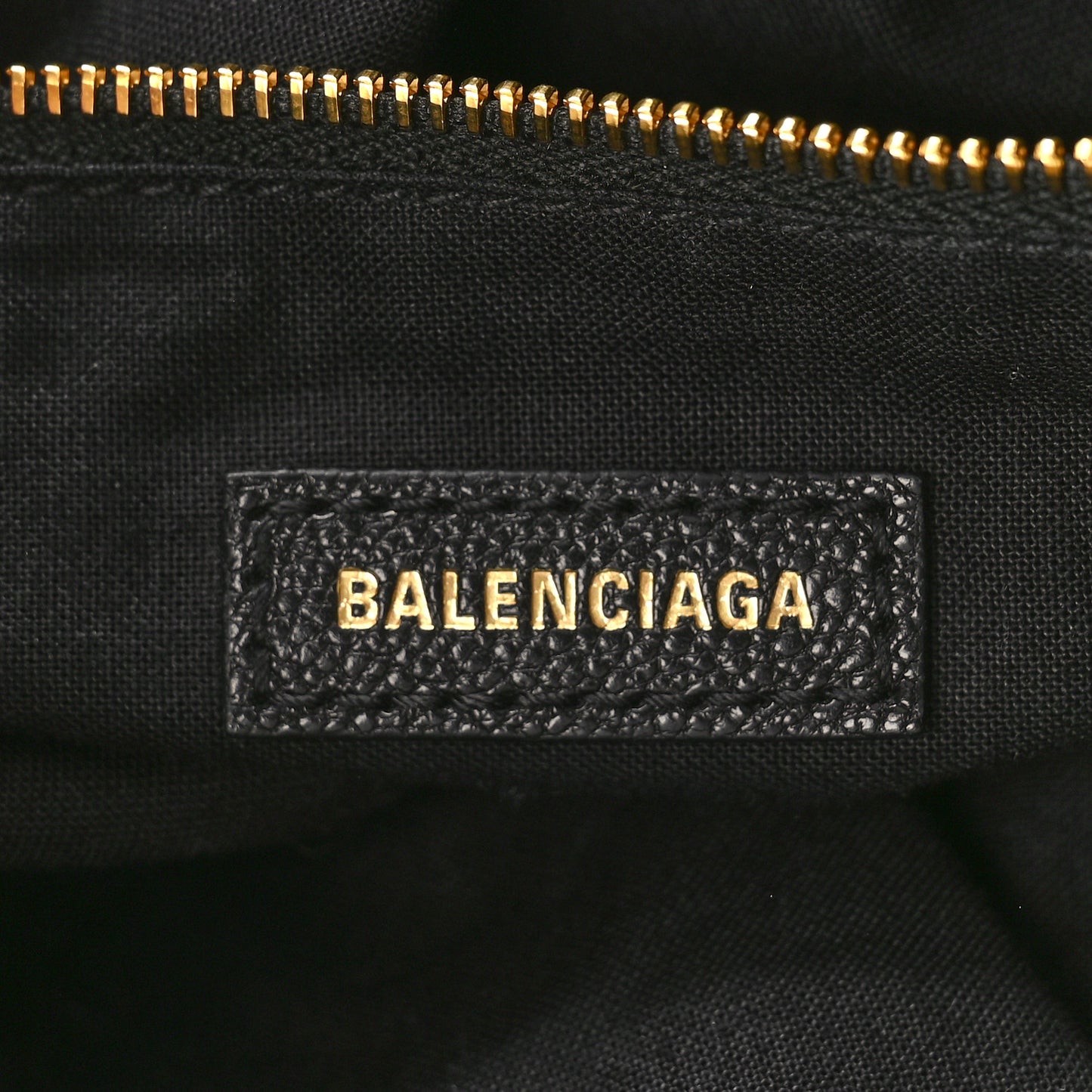 Chevre Gold Metallic Edge Hardware City Black