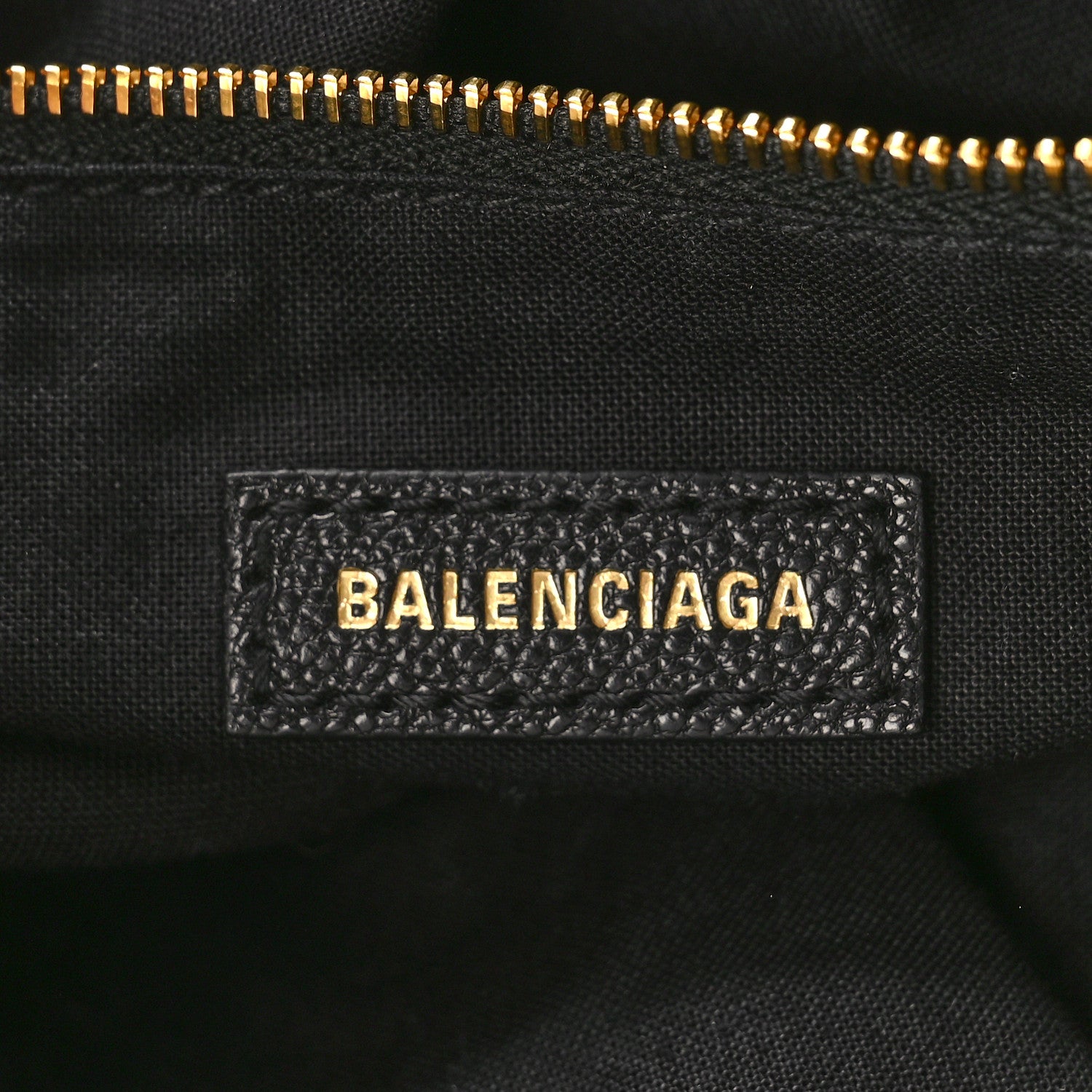 Balenciaga Chevre Gold Metallic Edge Hardware City Black 6 of 8