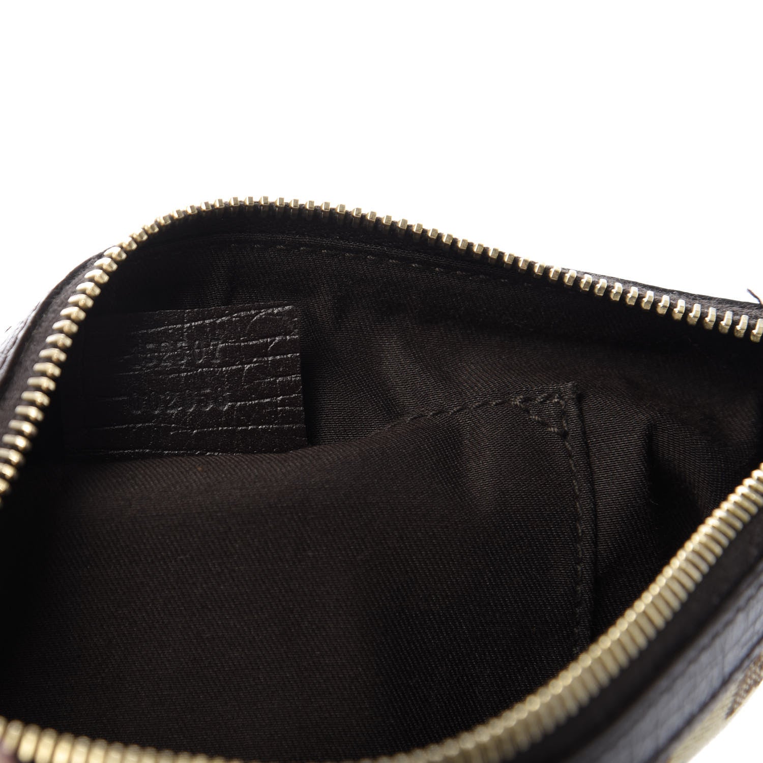 Gucci Monogram Jolicoeur Wristlet Dark Brown 9 of 10