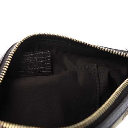 Gucci Monogram Jolicoeur Wristlet Dark Brown 9 of 10