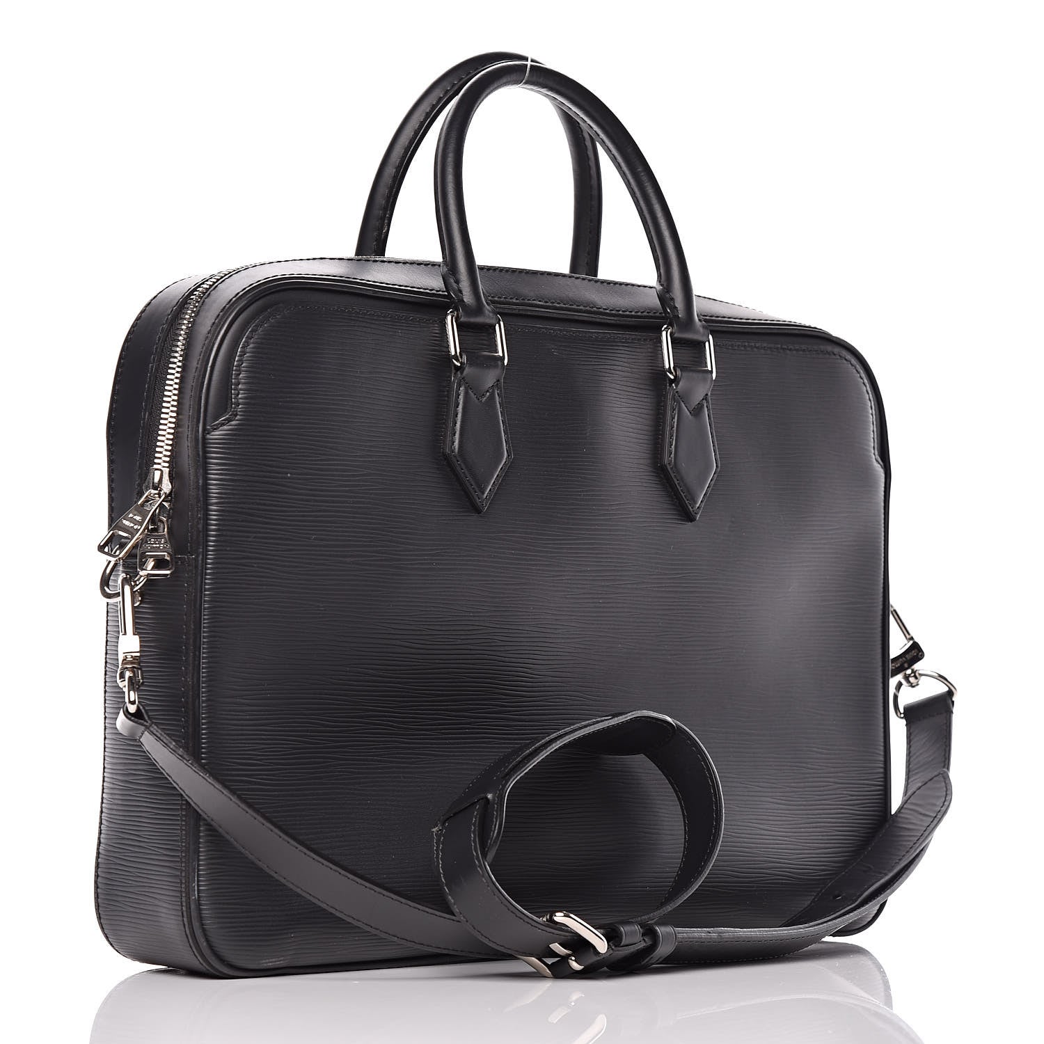 Louis Vuitton Epi Dandy MM Briefcase Black 3 of 11