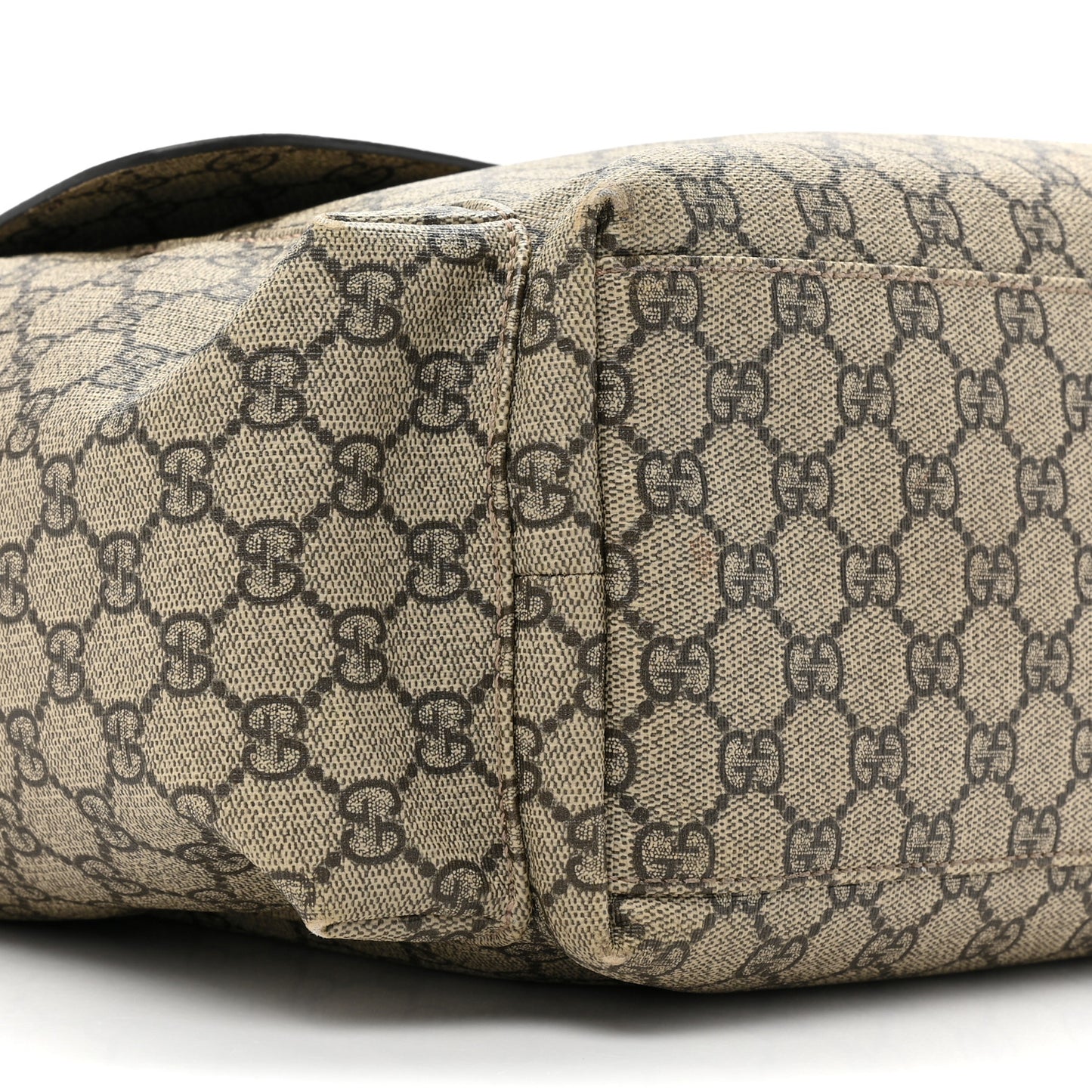GG Plus Monogram Messenger Diaper Bag Dark Brown