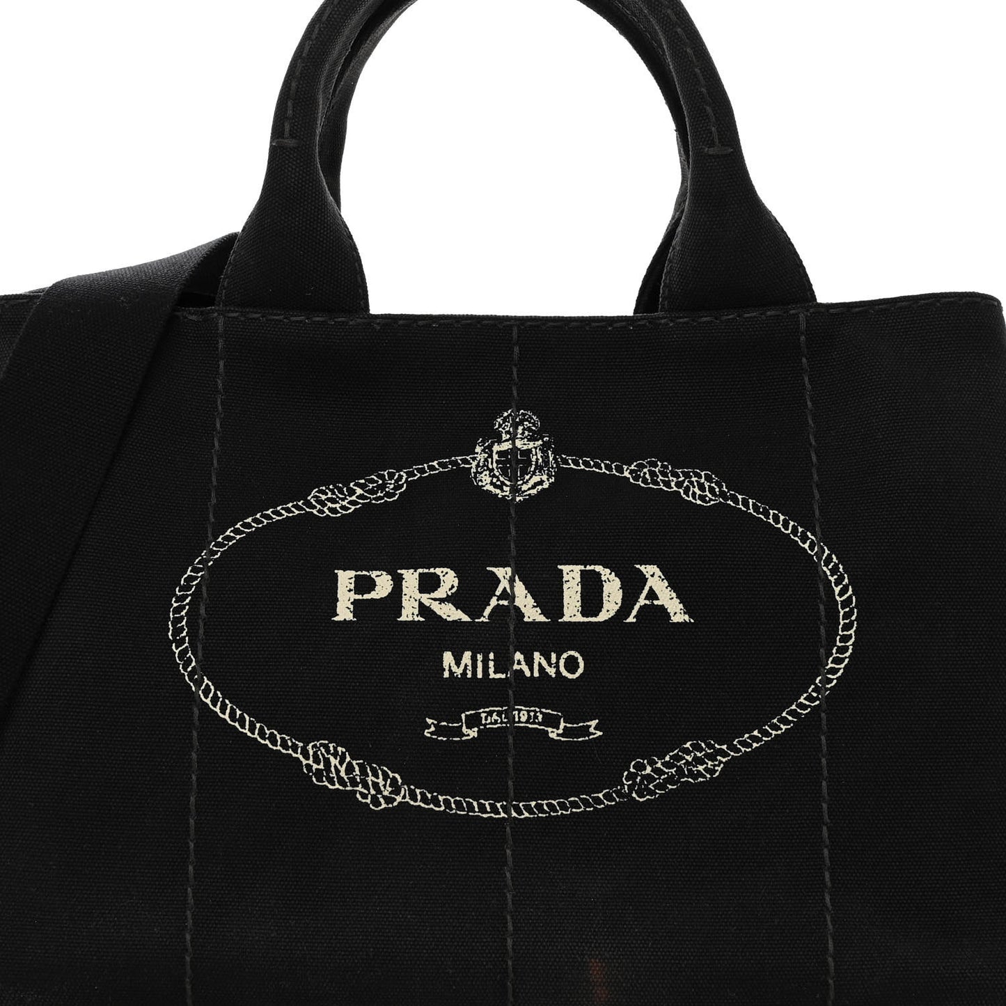 Canapa Small Logo Tote Black