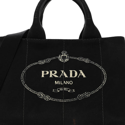 Prada Canapa Small Logo Tote Black 7 of 10
