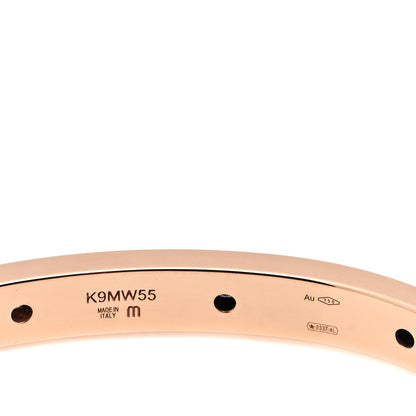 Bulgari 18K Rose Gold 12 Diamond B.Zero1 Essential Bangle Bracelet M 3 of 3