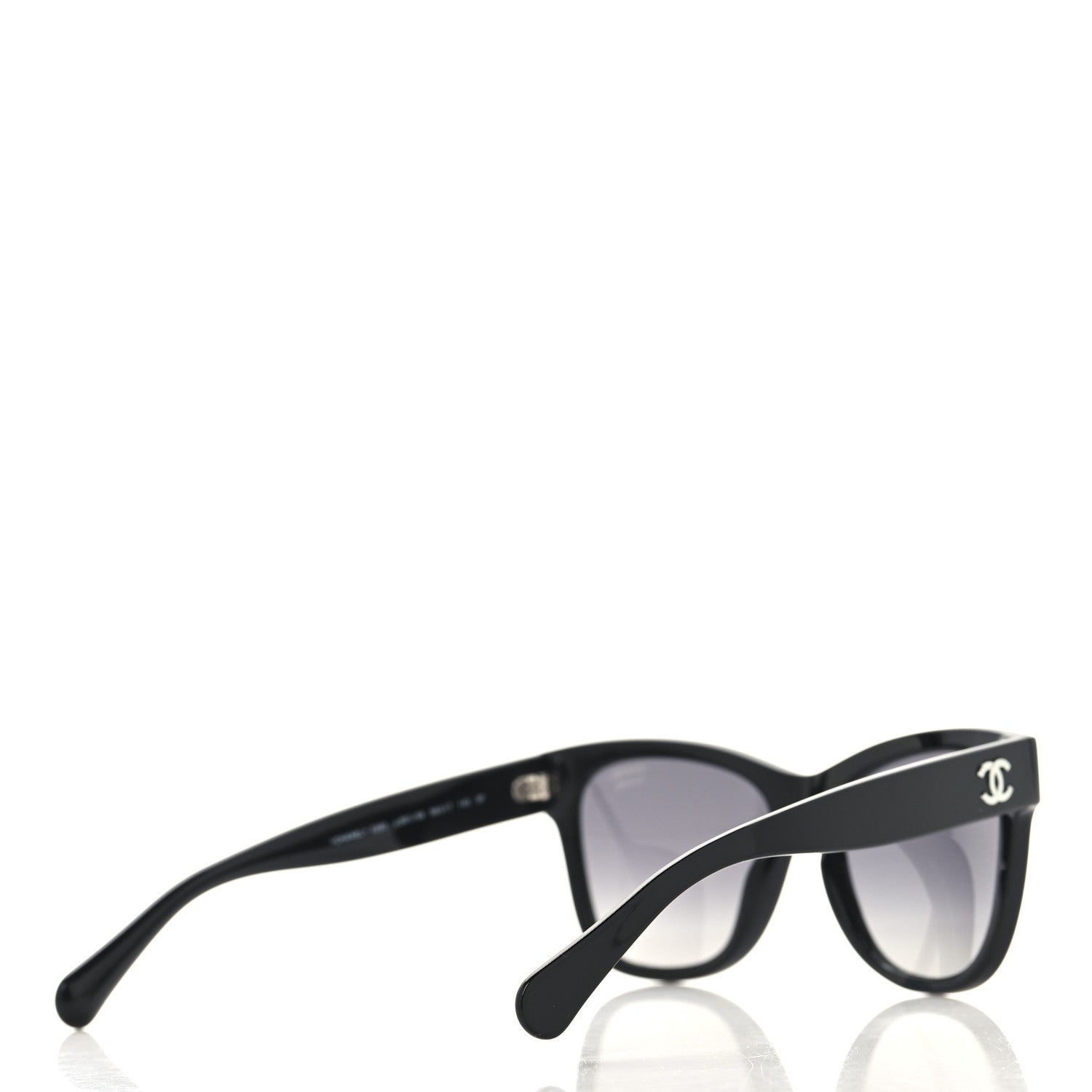 Chanel Acetate Polarized Square CC Sunglasses 5380 Black 4 of 7