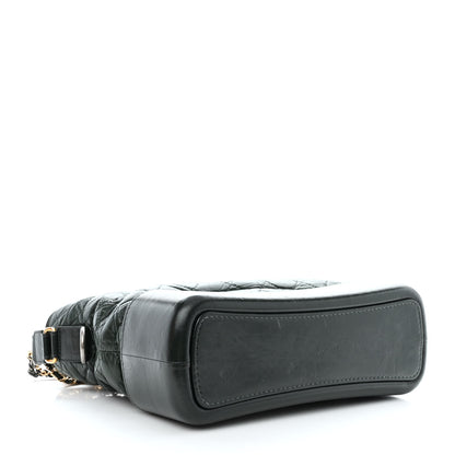 Chanel Aged Calfskin Quilted Medium Gabrielle Hobo Dark Green 4 of 12