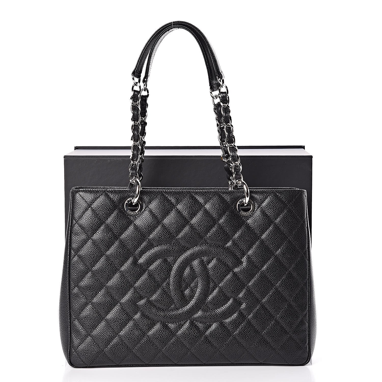 Chanel Caviar Quilted Grand Shopping Tote GST Black 15 of 15