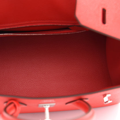 Hermes Epsom Birkin Sellier 25 Rouge De Coeur 5 of 11