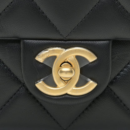 Chanel Lambskin Quilted Mini My Perfect Flap Black 11 of 12