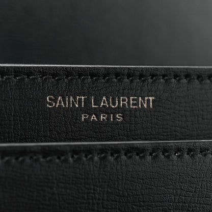 Saint Laurent Calfskin Medium Monogram Monochrome Sunset Black 8 of 13