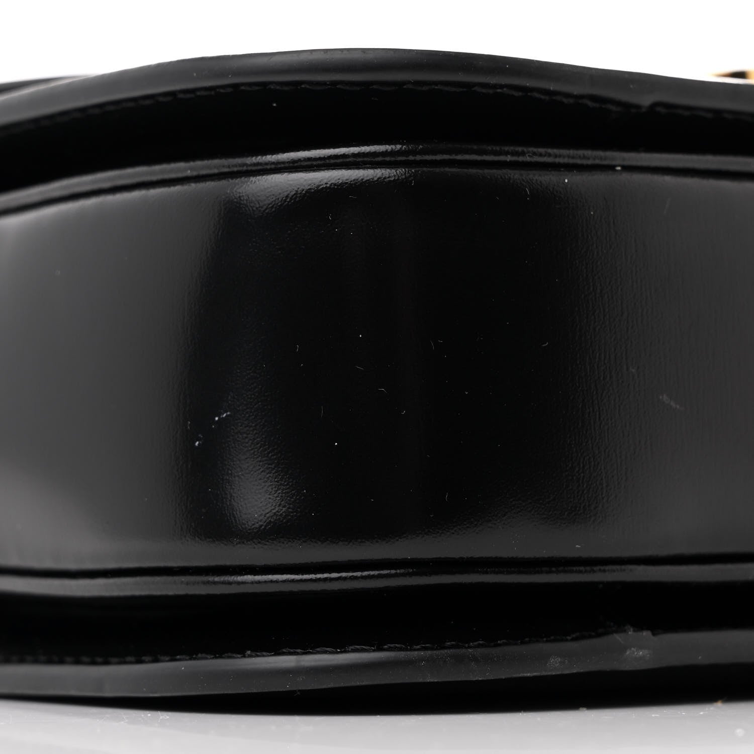 Celine Shiny Calfskin Medium Triomphe Black 11 of 12