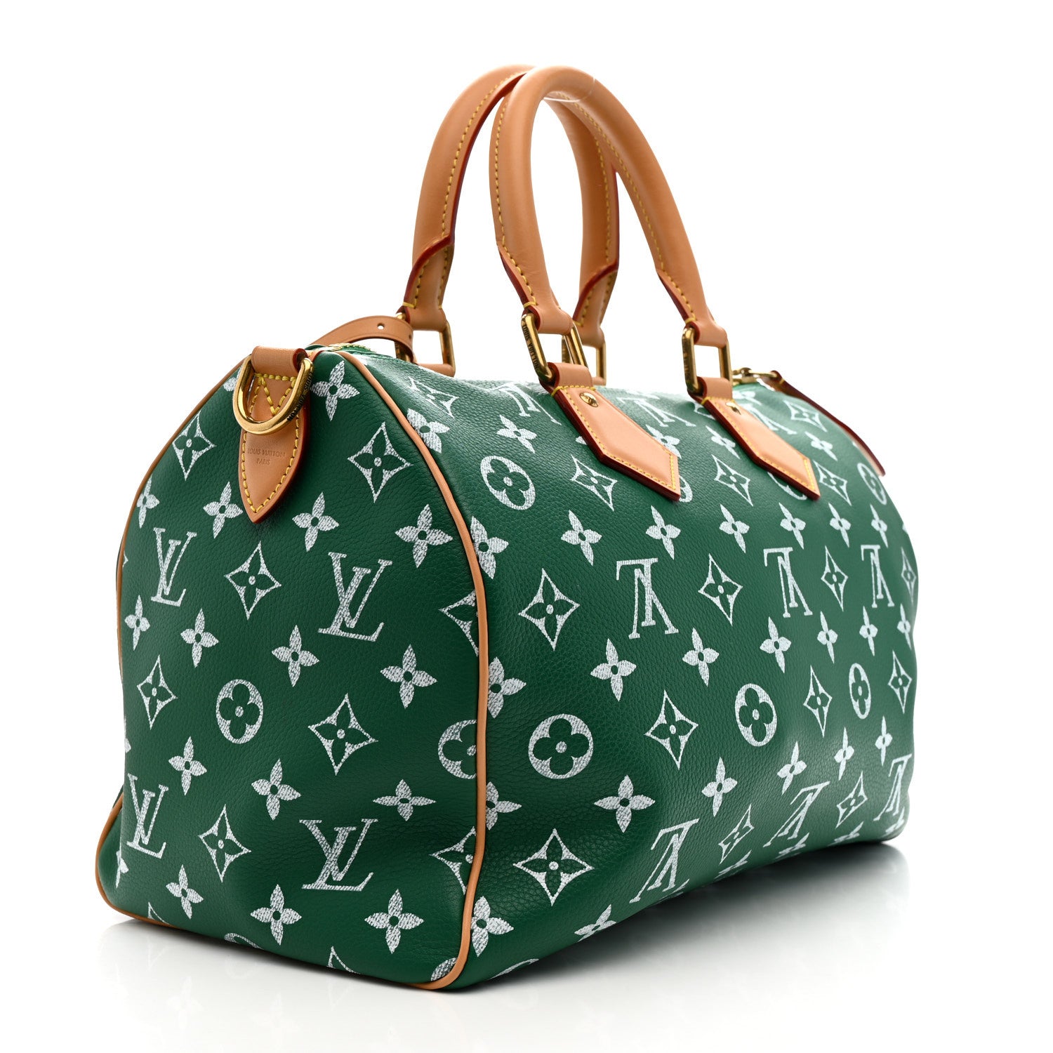 Louis Vuitton Calfskin Monogram Speedy P9 Bandouliere 30 Green 4 of 13