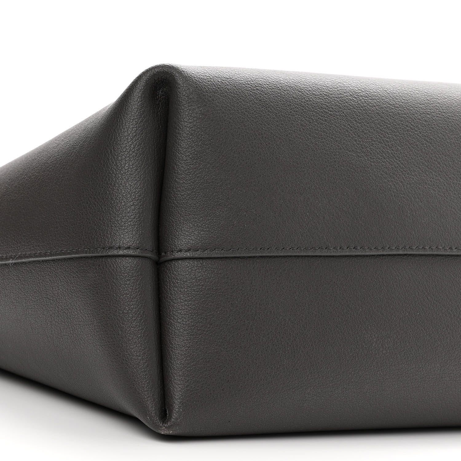 Saint Laurent Calfskin Large Shopping Tote Coal 10 of 12