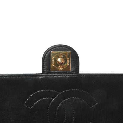 Chanel Lambskin Quilted Medium Single Flap Black 9 of 10