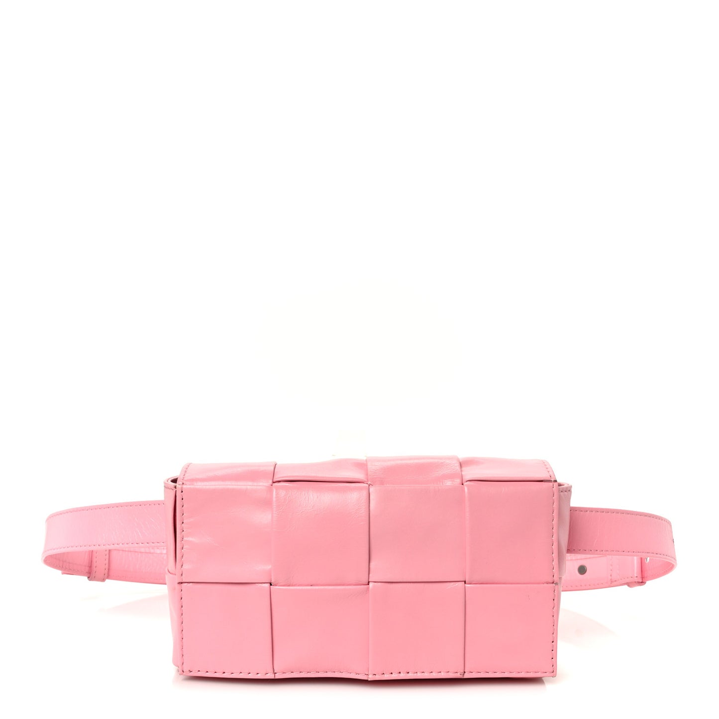 Paper Calfskin Intrecciato Cassette Belt Bag Ribbon