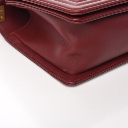 Chanel Calfskin Quilted Medium Boy Flap Burgundy 9 of 13