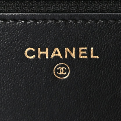 Chanel Lambskin Quilted Chanel 19 Wallet On Chain WOC Black 6 of 13
