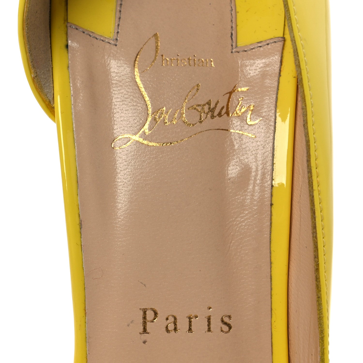 Christian Louboutin Patent Toboggan 100 Pumps 40.5 Sun 9 of 12
