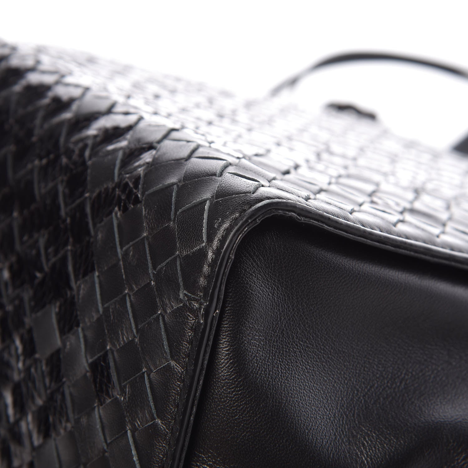 Bottega Veneta Nappa Ayers Intrecciato Small Tote Nero Black 10 of 12