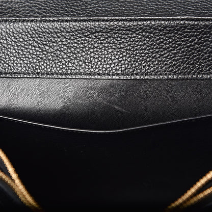 Celine Grained Calfskin Classique 16 Top Handle Bag Black 10 of 11