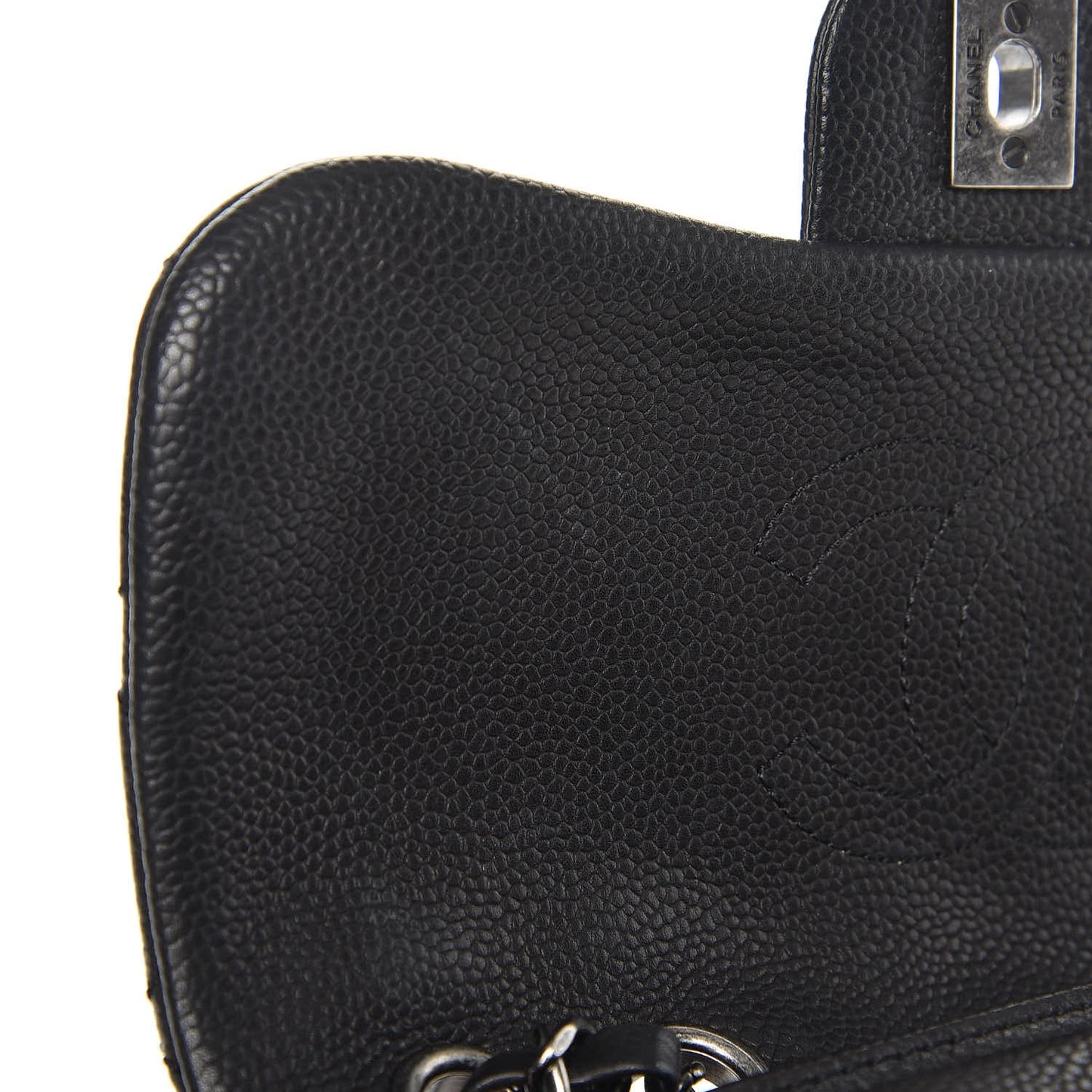 Caviar Quilted Medium Now and Forever Flap Black