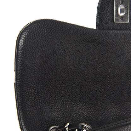 Chanel Caviar Quilted Medium Now and Forever Flap Black 8 of 8