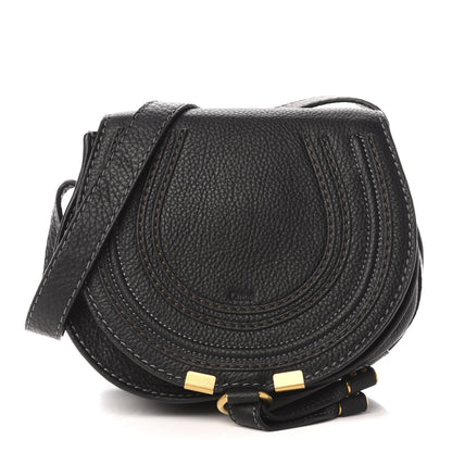 Chloe Calfskin Mini Marcie Round Crossbody Bag Black 1 of 10