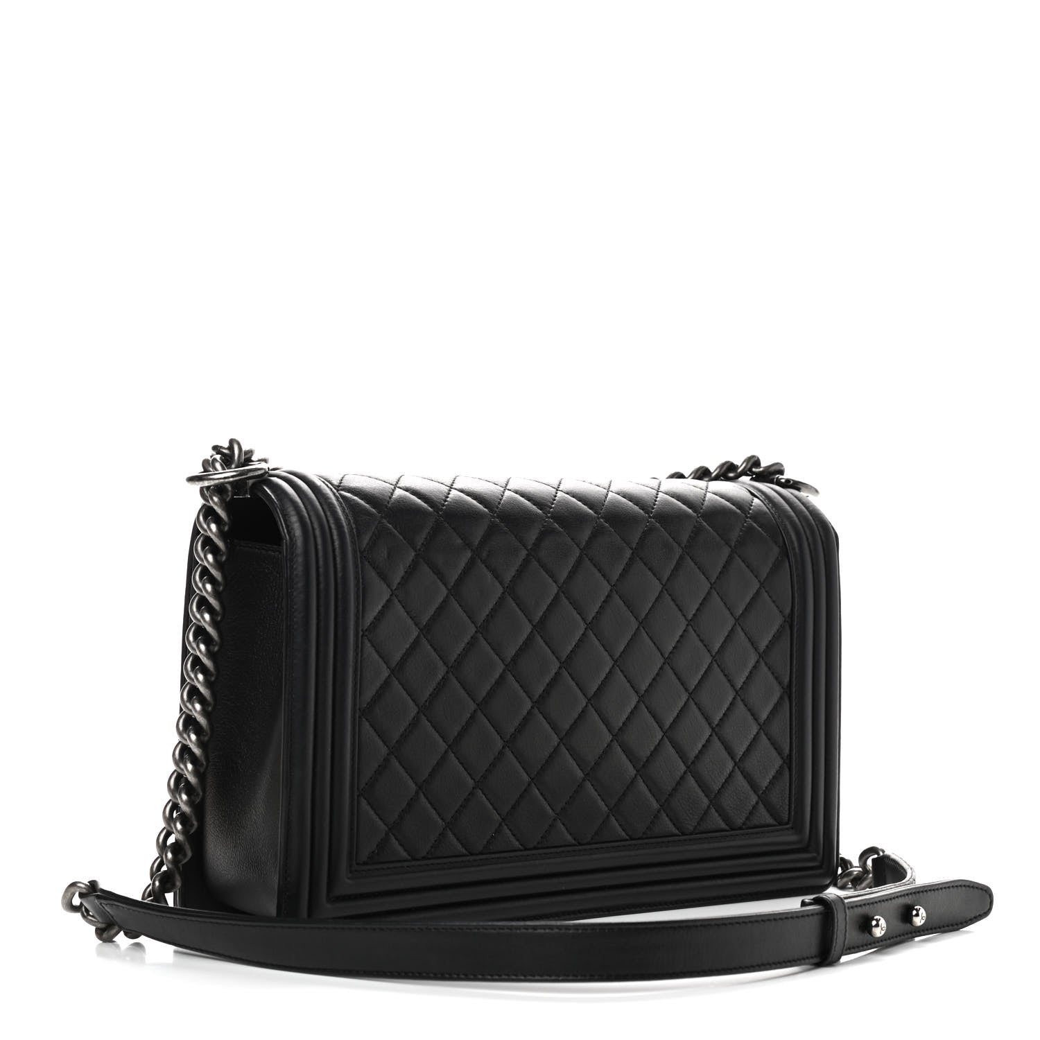 Chanel Calfskin Quilted New Medium Boy Flap Black 3 of 12