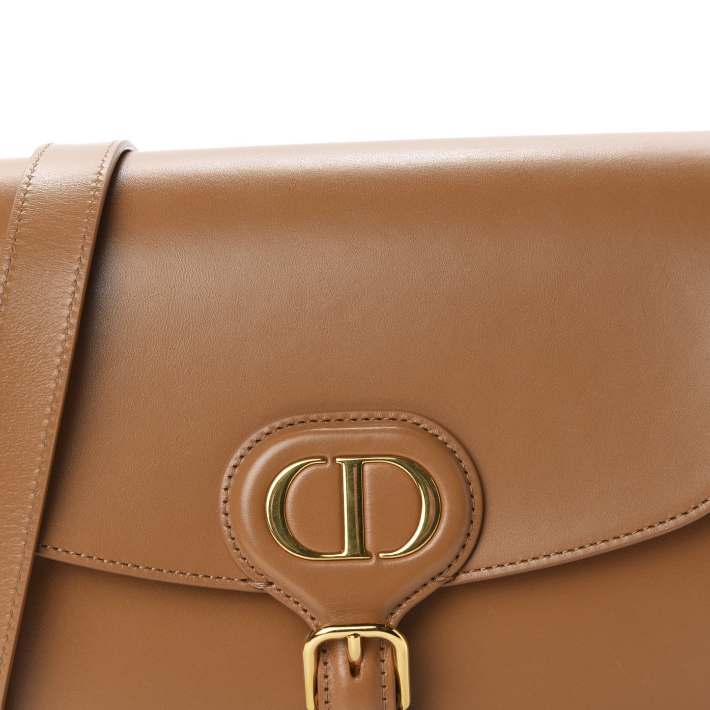 Box Calfskin Medium Bobby Flap Camel