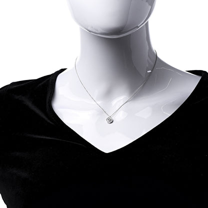 Tiffany Platinum Diamond .33ctw Circlet Pendant Necklace 2 of 7