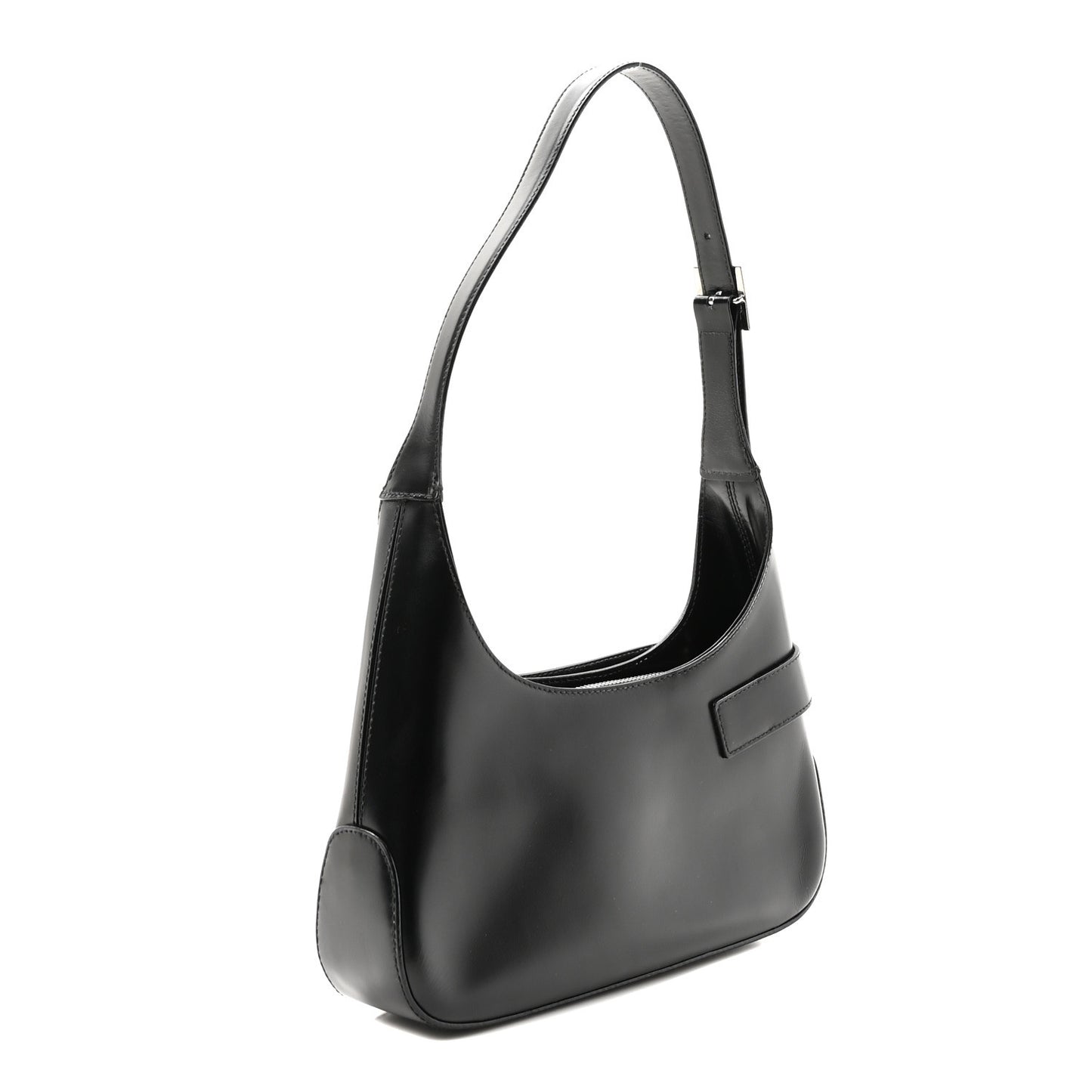 Soft Calfskin Gancini Hobo Black