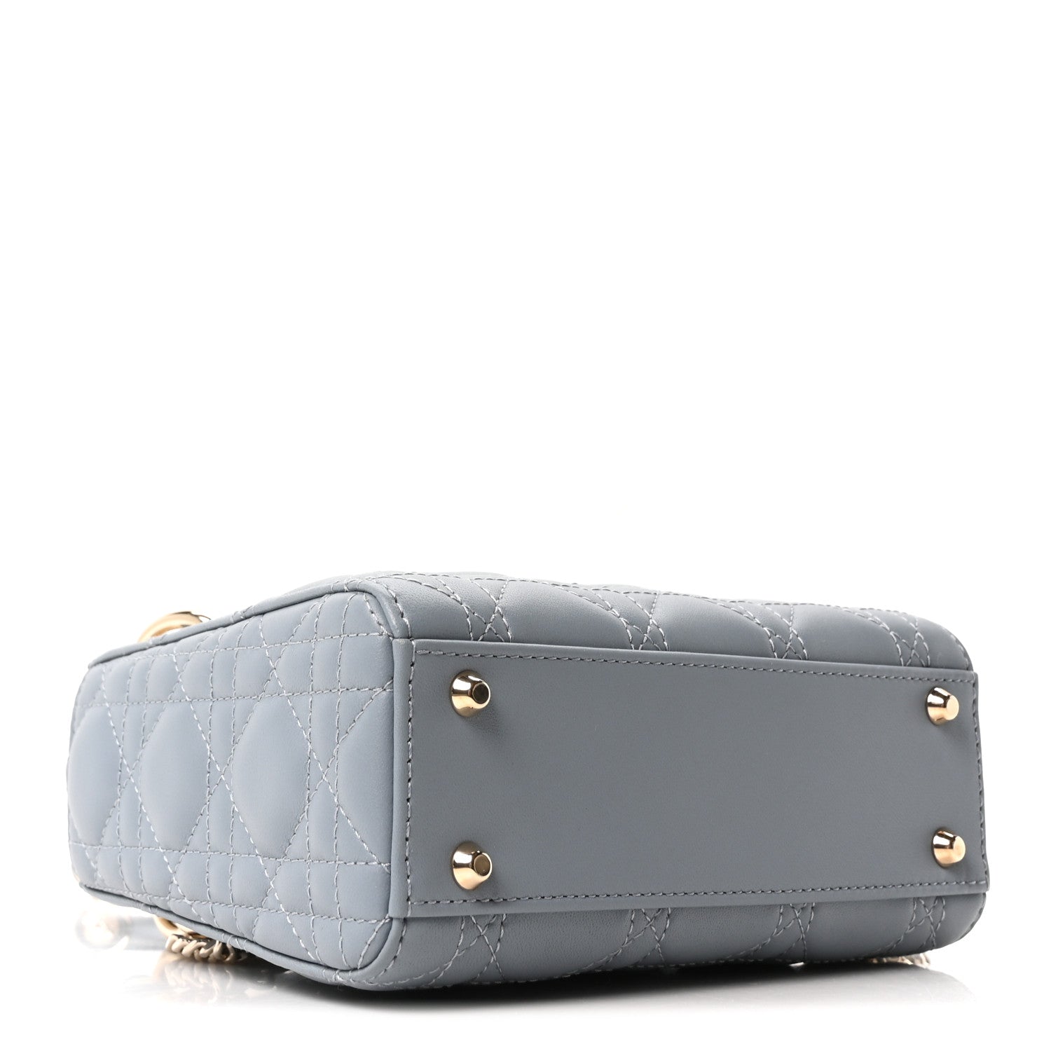 Christian Dior Lambskin Cannage Mini Lady Dior Cloud Blue 4 of 10