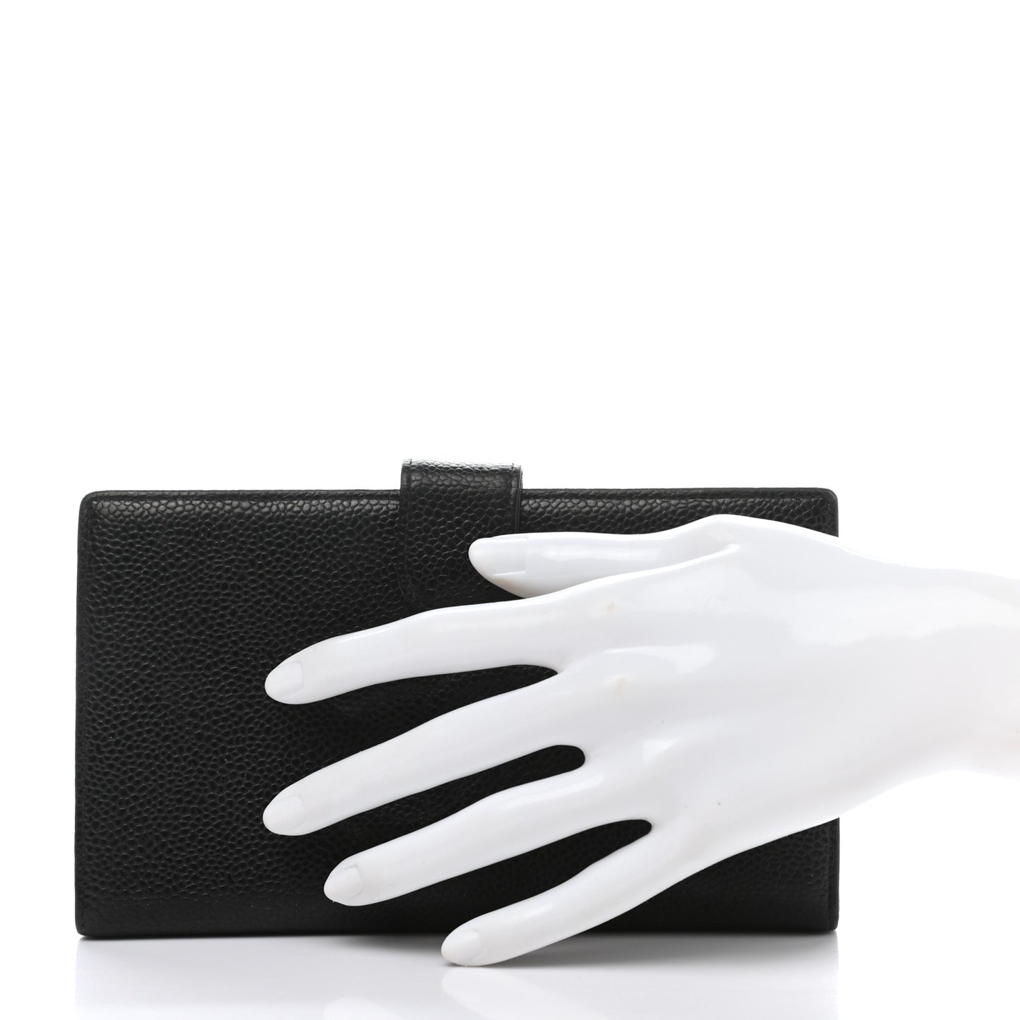 Caviar Timeless CC French Wallet Black