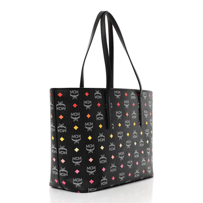 MCM Visetos Spektrum Medium Anya Shopper Tote Black 3 of 12