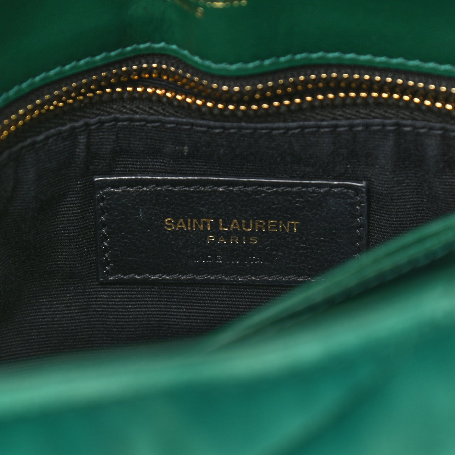 Velvet Y Quilted Monogram Toy Loulou Chain Satchel Green