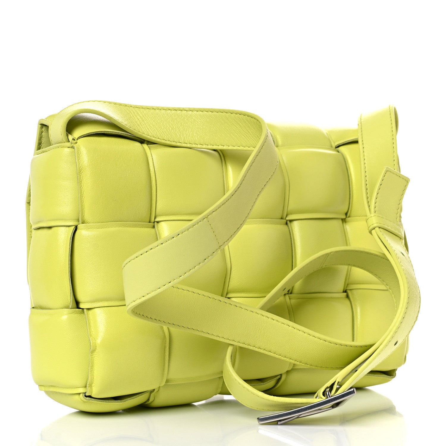 Bottega Veneta Nappa Maxi Intreccio Padded Cassette Crossbody Bag Seagrass 3 of 17
