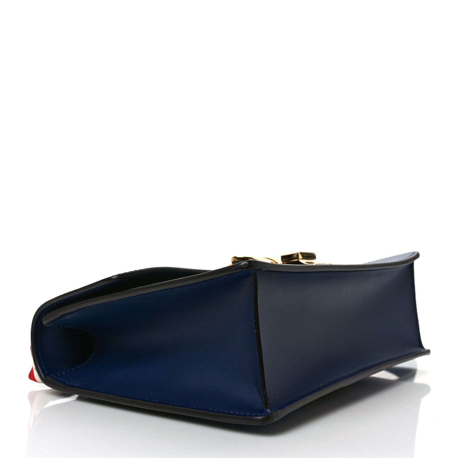 Gucci Calfskin Small Sylvie Shoulder Bag Blue Agata 4 of 9