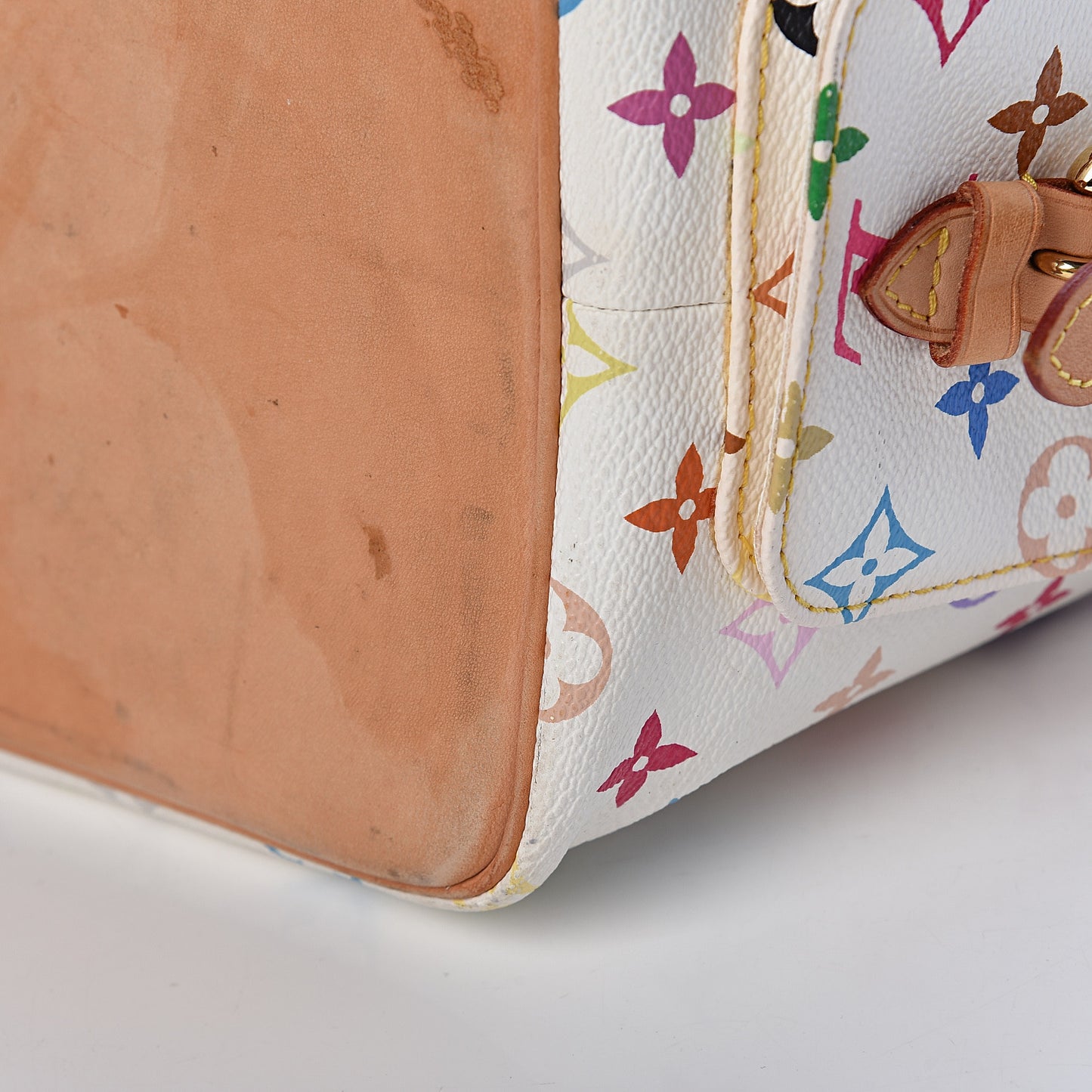 Monogram Multicolor Petit Noe White