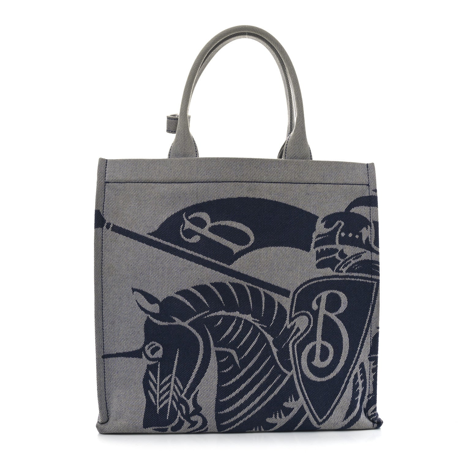 Burberry Canvas EKD Square Tote Knight 1 of 10
